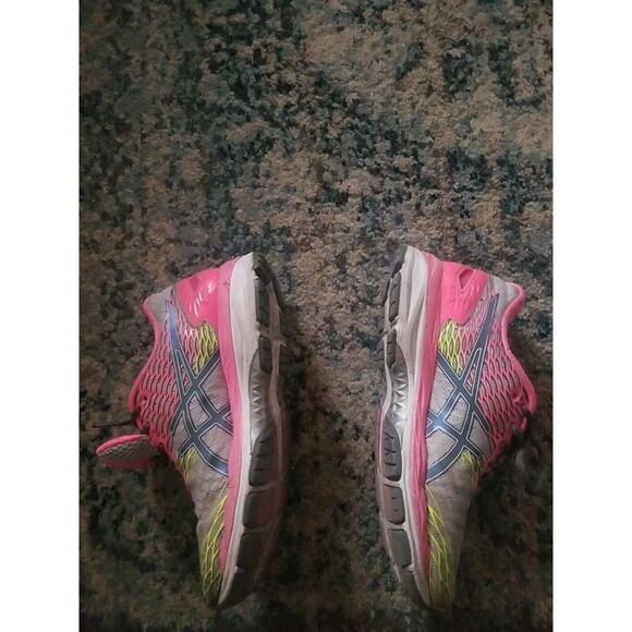 Asics Gel Nimbus 18 IGC Guidance Line Running Shoes Pink Grey Women Size 8 (25) - Picture 4 of 16